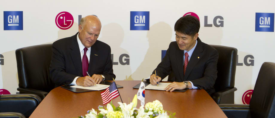 GM and LG to Jointly Develop Electric Vehicles
