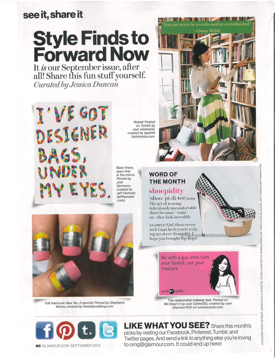 <i>Glamour</i> Readers Use Social Media to Share Nail Art