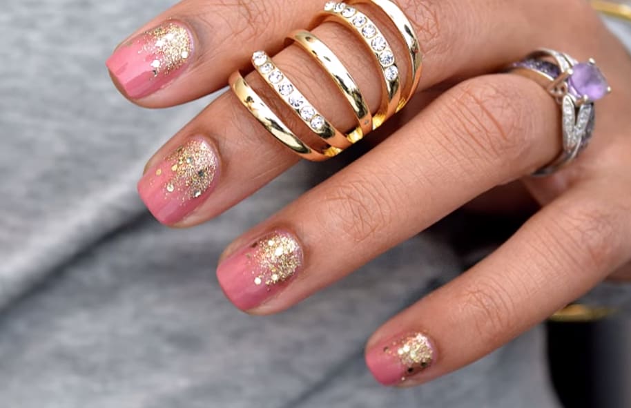 Probelle Glitter Gradient Nails