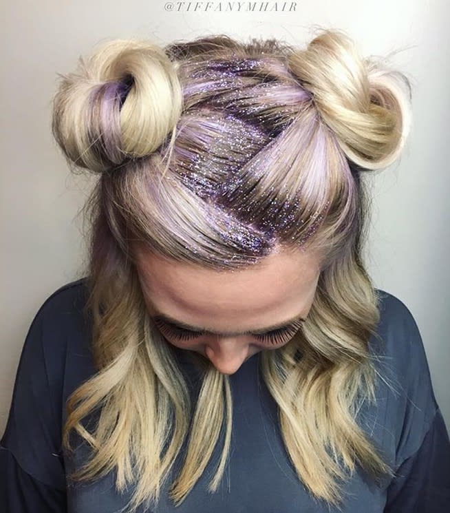 Shimmery Roots With Sexy Hair's Glow Getter