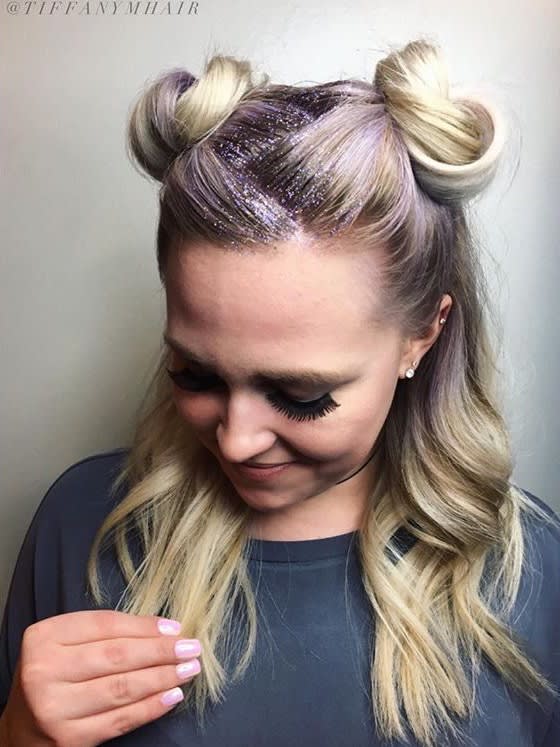 Shimmery Roots With Sexy Hair's Glow Getter