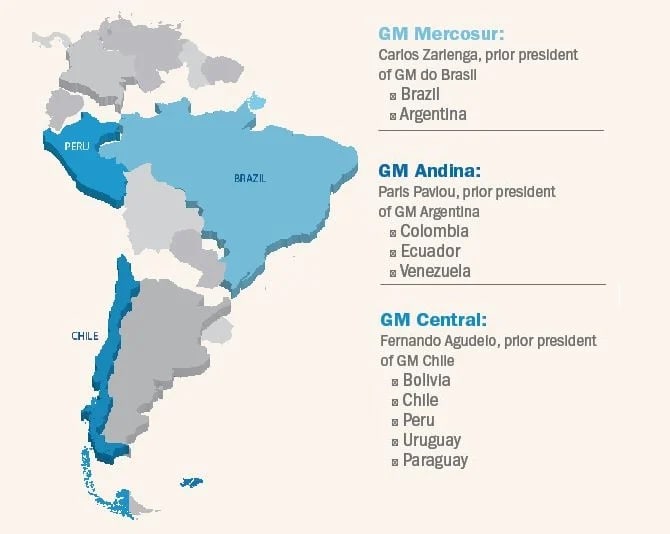Chevrolet Benefits from Reorg of GM South American Operation