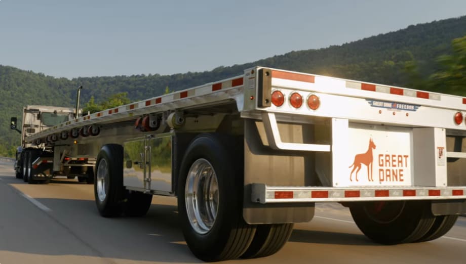 Great Dane aluminum flatbed trailer