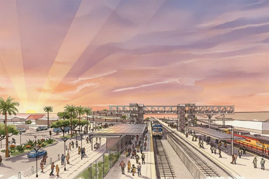 HDR rendering of LA to Coachella Valley Rail Project