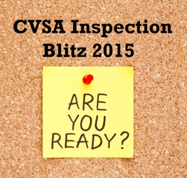 How to Prepare for the CVSA Inspection Blitz