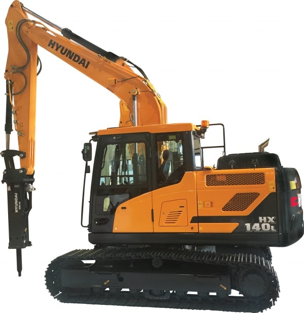 HX140L and HX235LCR Hydraulic Excavators