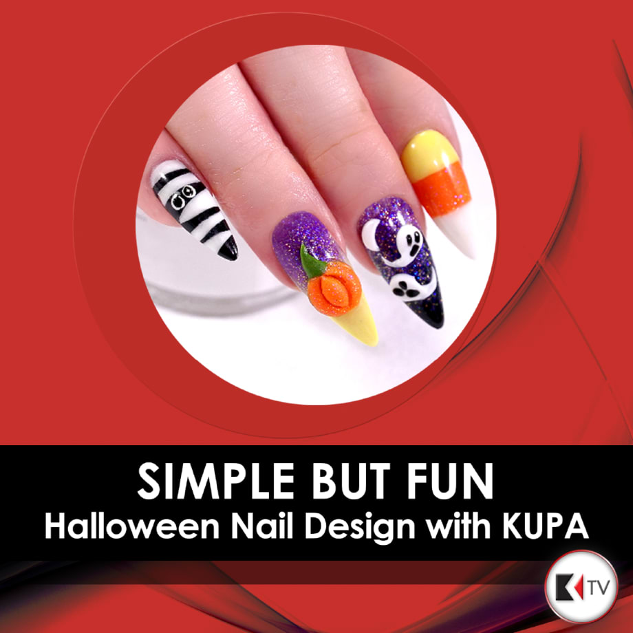 Acrylic 3-D Halloween Nail Art by Kupa