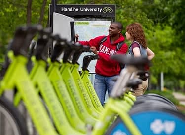 St. Paul, Minn. campus offers car-, bike-sharing services