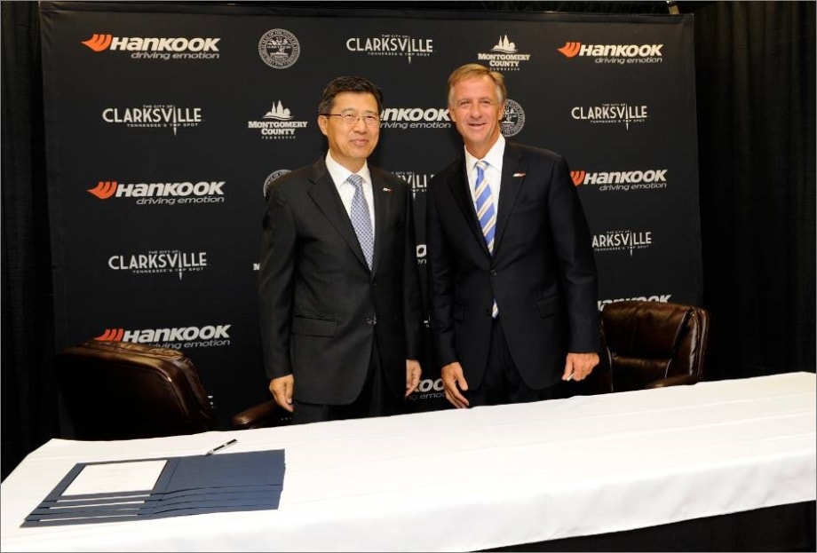 Hankook Tire Selects Tennessee for First U.S. Plant