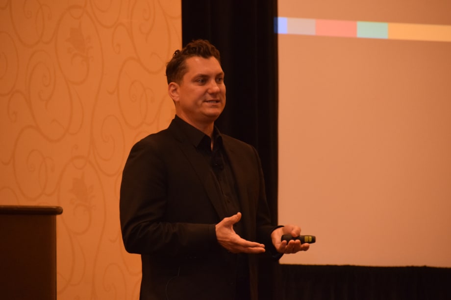 Serious Business Challenges Attendees with Question, "Will You?"