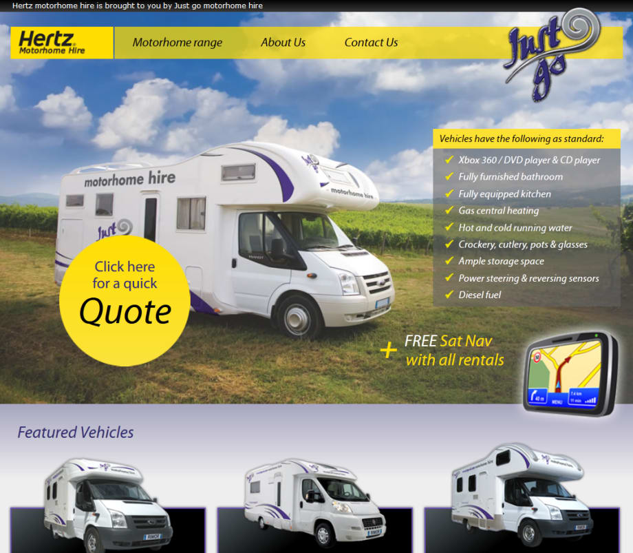 Hertz UK Partners With Just Go for Motorhome Rentals
