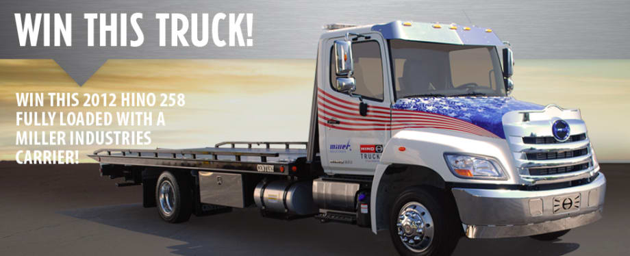 Win a Fully Loaded 2012 Hino 258 at Florida Tow Show
