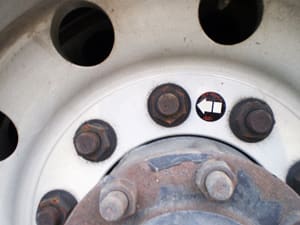 Esco Wheel Heat Warning Label