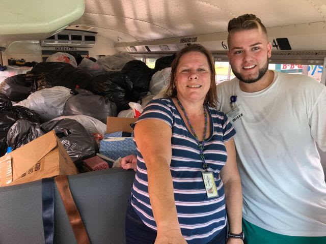 School Buses Serve Evacuees as Harvey Shuts Down Schools