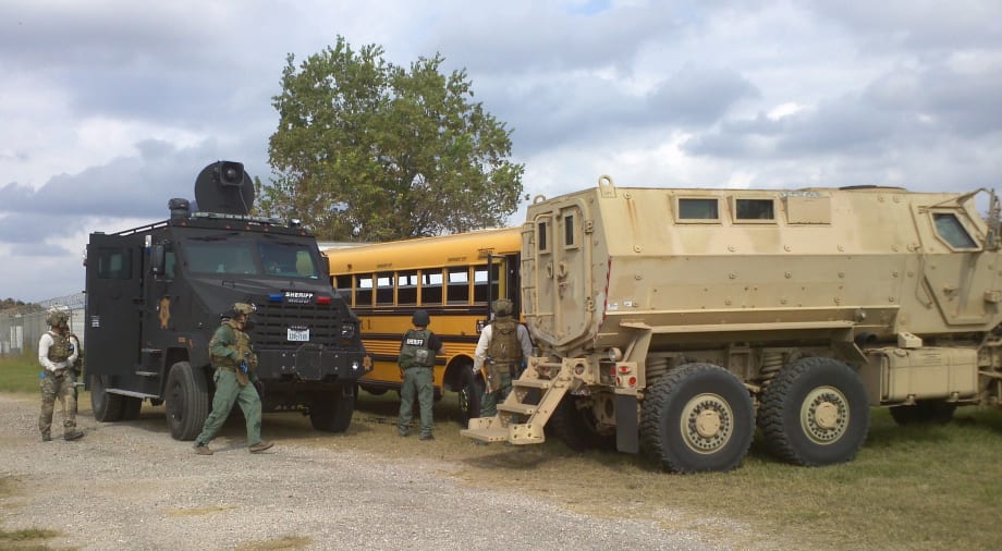 District partners with police for school bus assault training