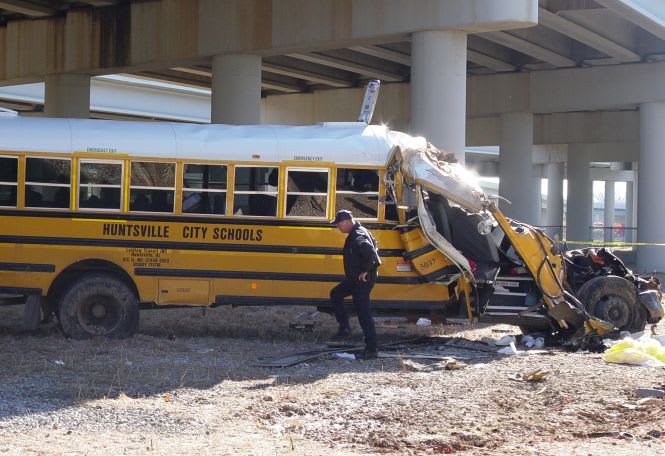 NTSB: Bus driver in Huntsville crash was unbelted