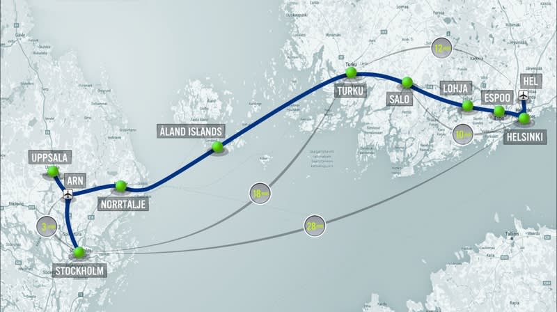 Hyperloop trip would link Helsinki to Stockholm in under 30 minutes