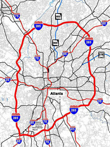 Atlanta's I-285 to See Variable Speed Limit Signs