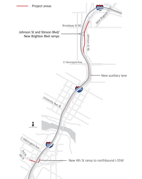 Ramp Project Causes Lane Closures in Minneapolis