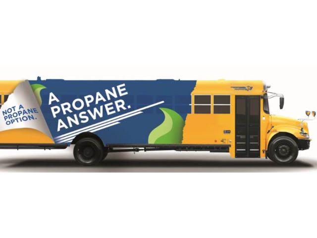 IC Bus propane school bus ready for order