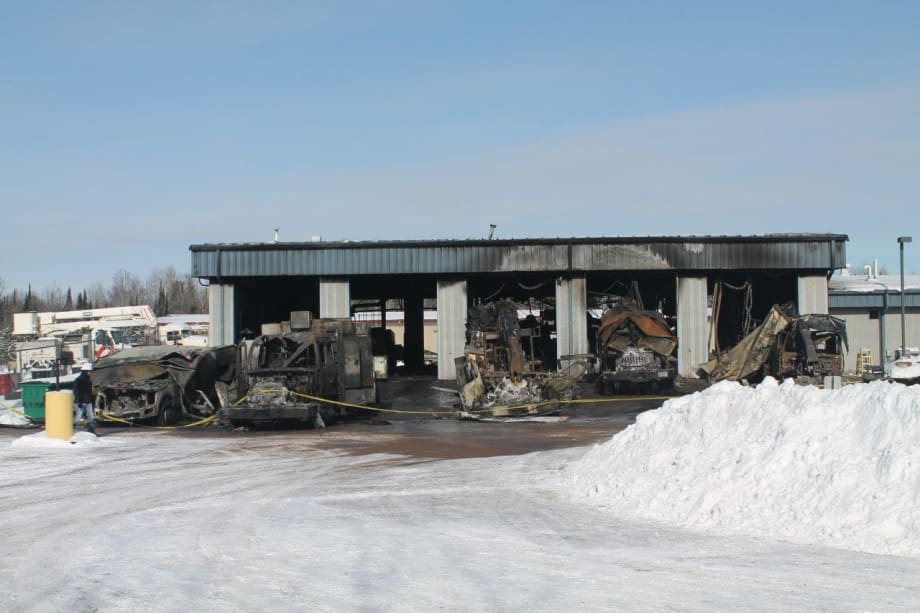 Fire Destroys Utility Shop and Vehicles in Wisc.