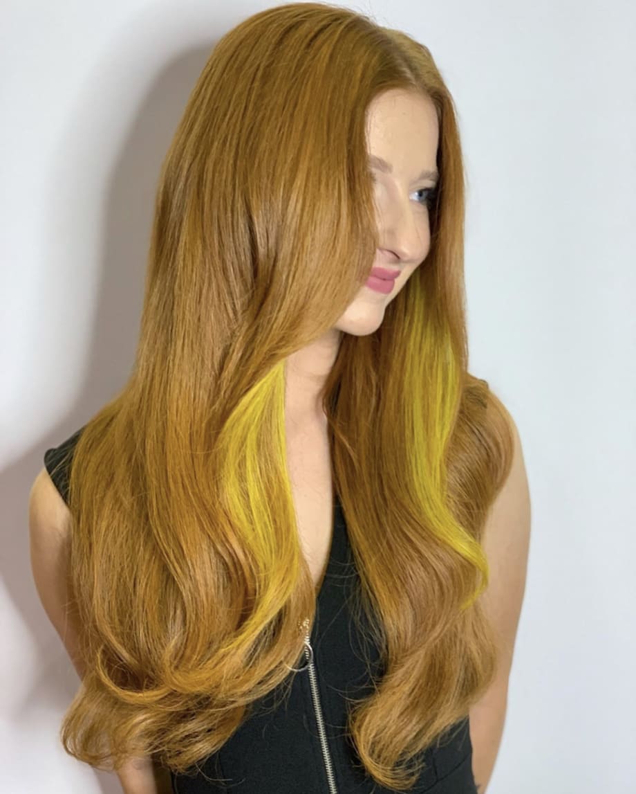 How to Create Contrast in Red Hair Transformations Using Tape-In Extensions
