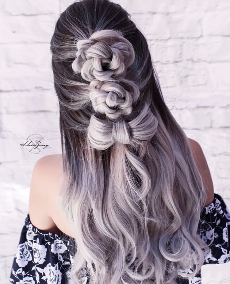 15 Boho Updos and Braids Perfect for Wedding Hair Inspiration by Sara Ortega @hairspray_studio