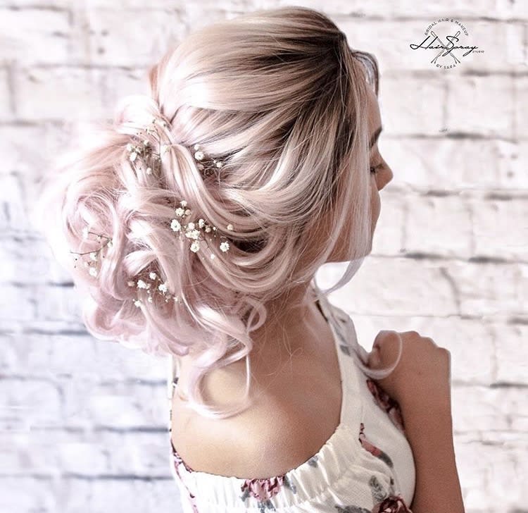 15 Boho Updos and Braids Perfect for Wedding Hair Inspiration by Sara Ortega @hairspray_studio
