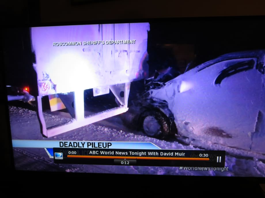 Blinding Snow Turns a Trailer into a Tow Truck