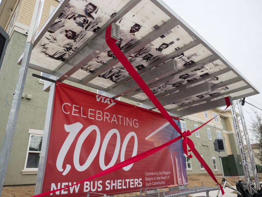 San Antonio's VIA celebrates 1,000th bus stop improvement