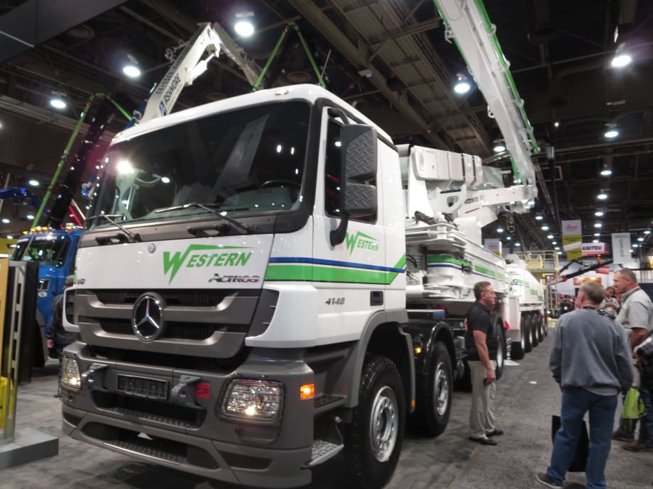 An Unusual Trailer-Mounted Concrete Pumper