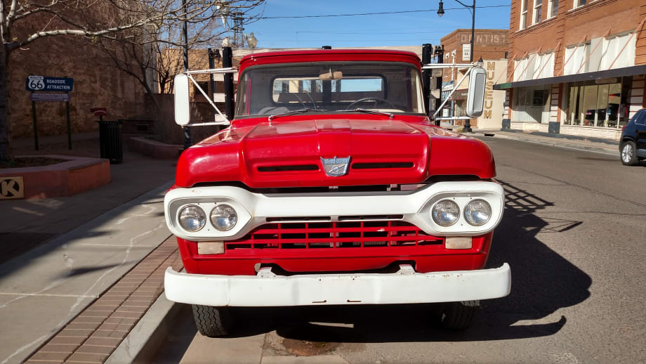 A Flatbed Ford Is on the Corner in Winslow, Arizona