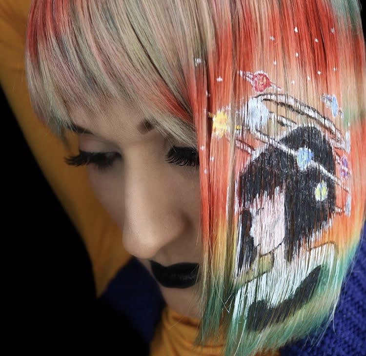 Meet Shannon Romano: The Artist Behind the Hair Paintings @_p_i_g_m_e_n_t_