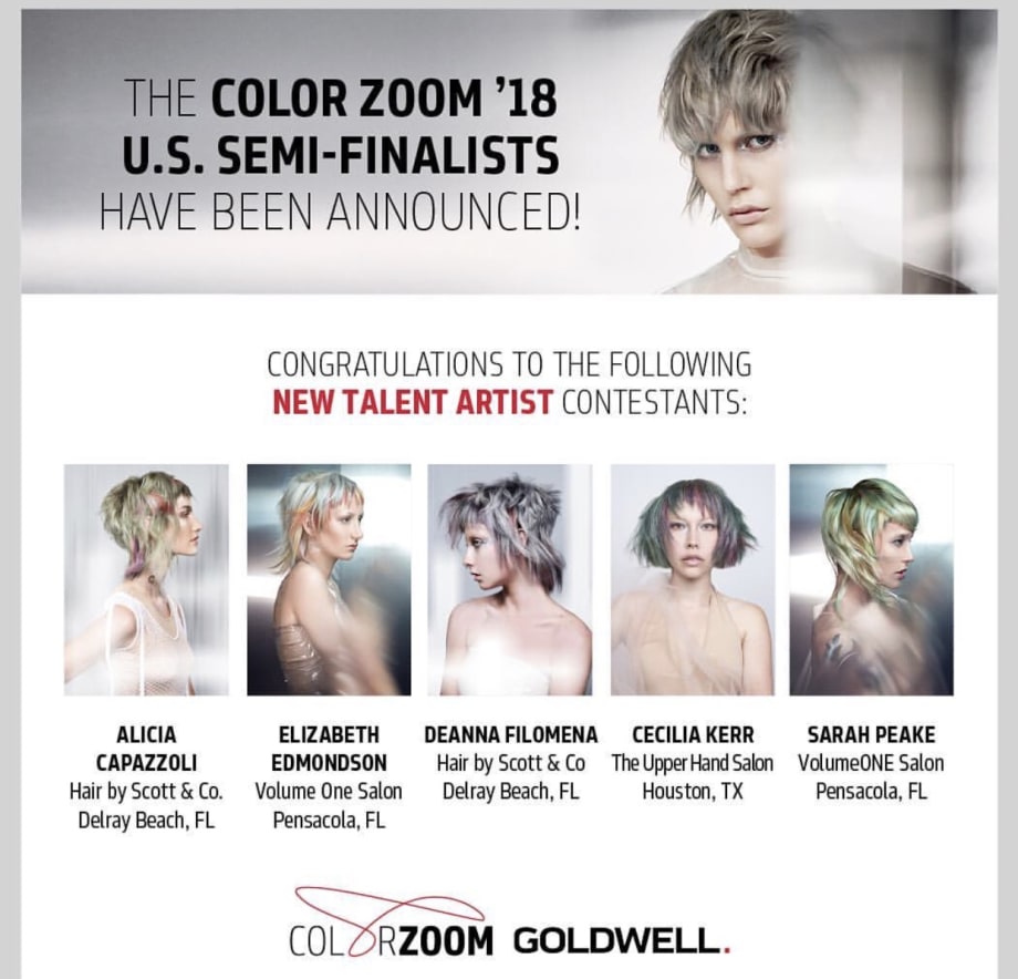 BREAKING NEWS: Goldwell Announces 2018 Color Zoom Challenge U.S. Semi-Finalists