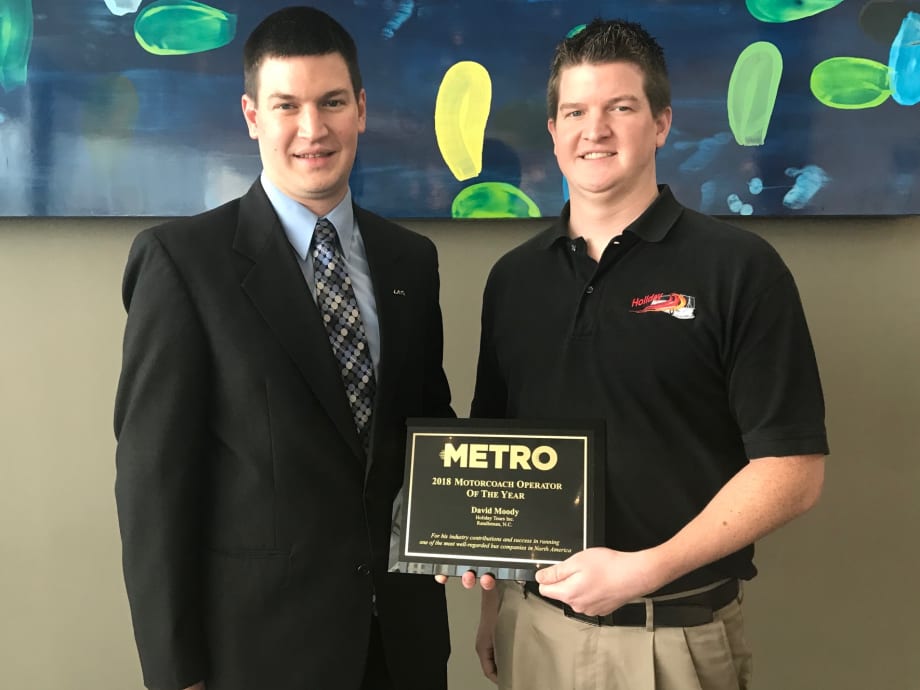 Holiday Tours Inc. named METRO's Motorcoach Operator of the Year