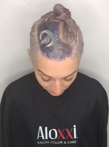 Dimensional Toning Technique On Double-Processed Hair