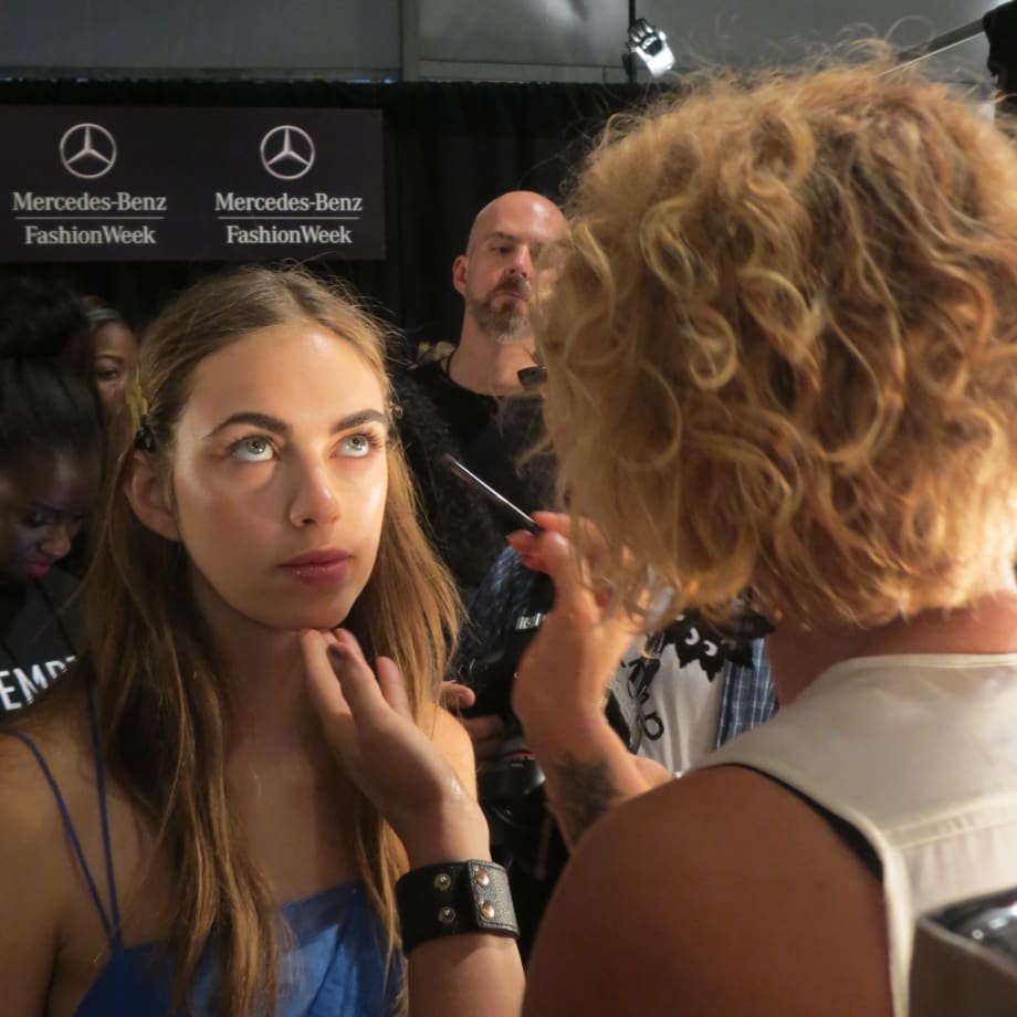 NYFW: Shimmering Makeup and Nude Nails at Charlotte Ronson