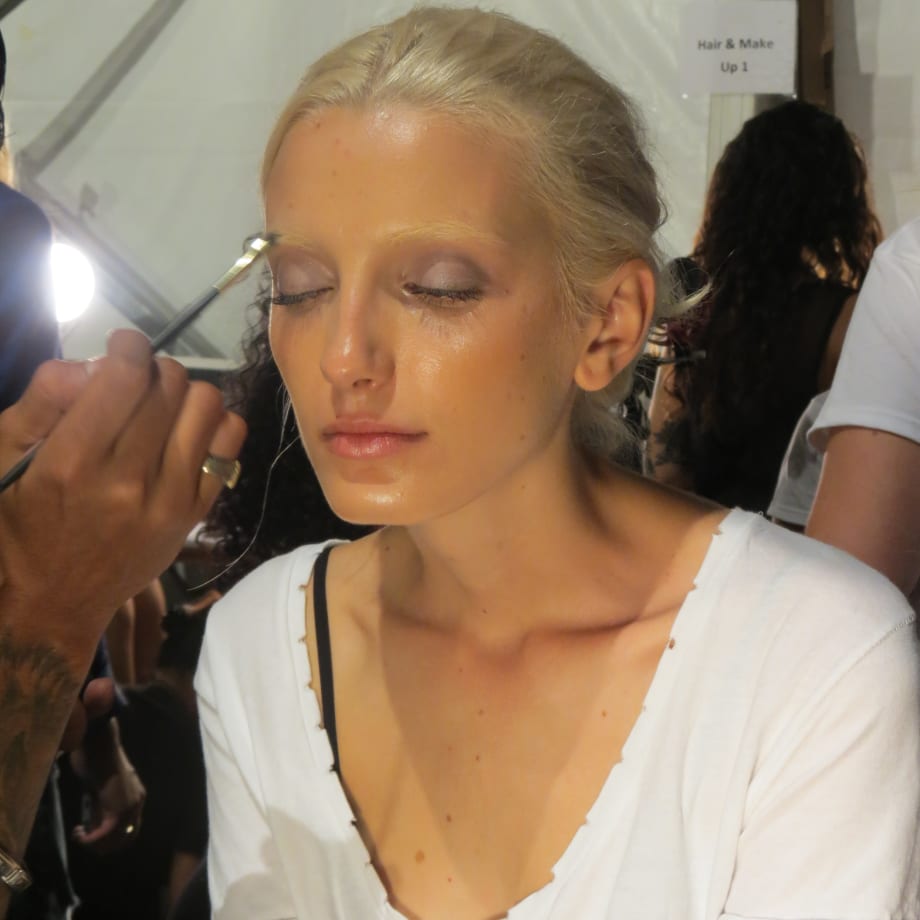 NYFW: Shimmering Makeup and Nude Nails at Charlotte Ronson