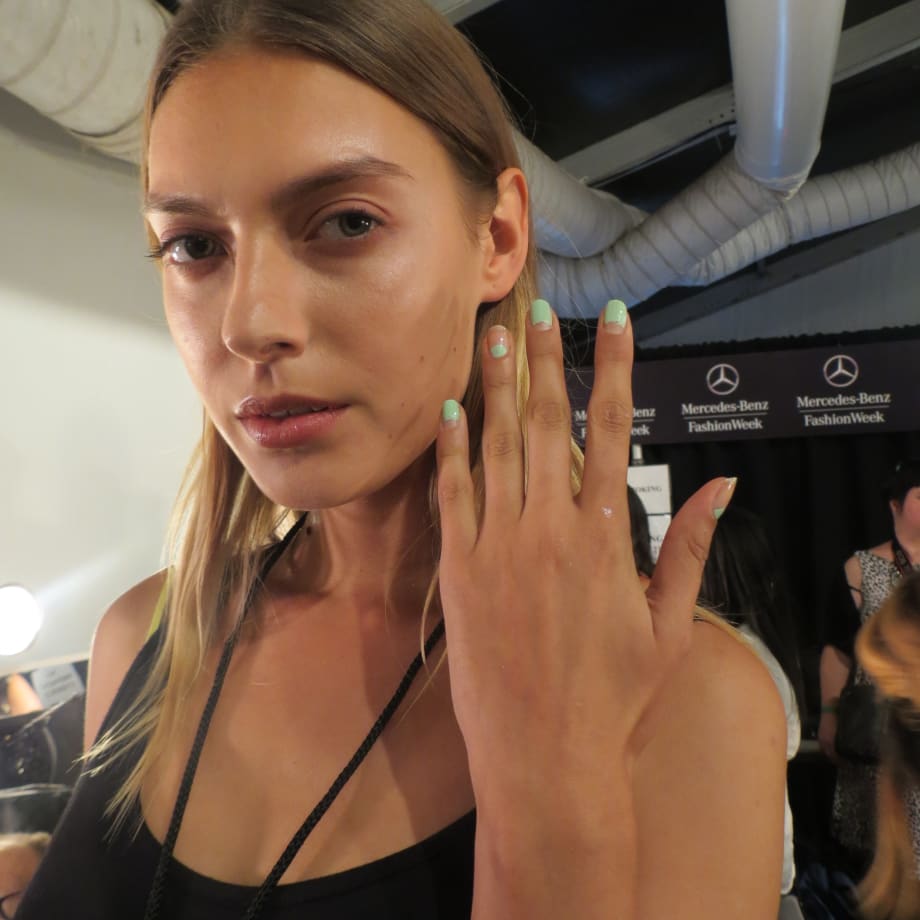 NYFW: Shimmering Makeup and Nude Nails at Charlotte Ronson
