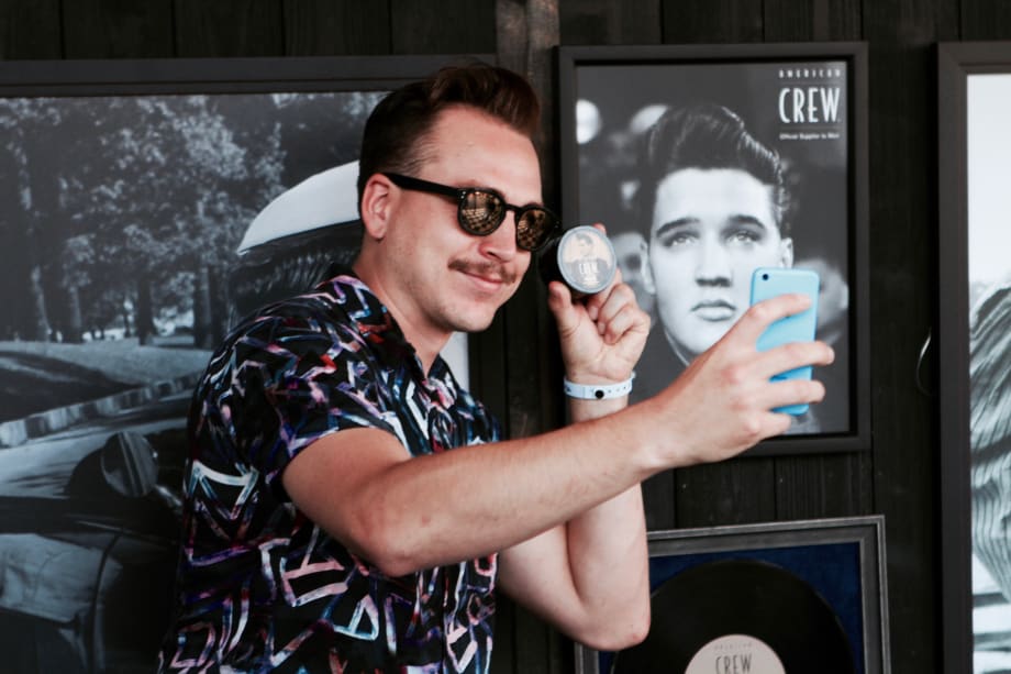 American Crew's Blue Suede Barbershop Stops at North Coast Music Festival in Chicago