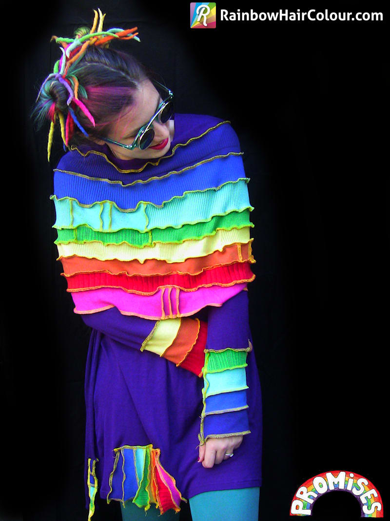HOW-TO: Double Rainbow Mohawk Cut and Color