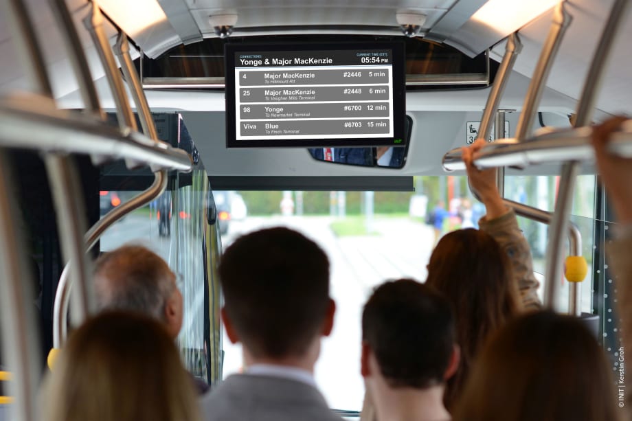 INIT to equip Canadian fleet with real-time passenger info displays