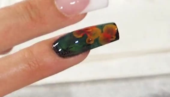 INM Powder Paints: Inlaid Sculpted Acrylic Design