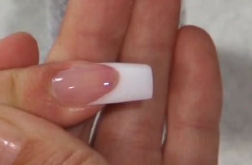 INM Out-the-Door Acrylic Powder Pink-and-White