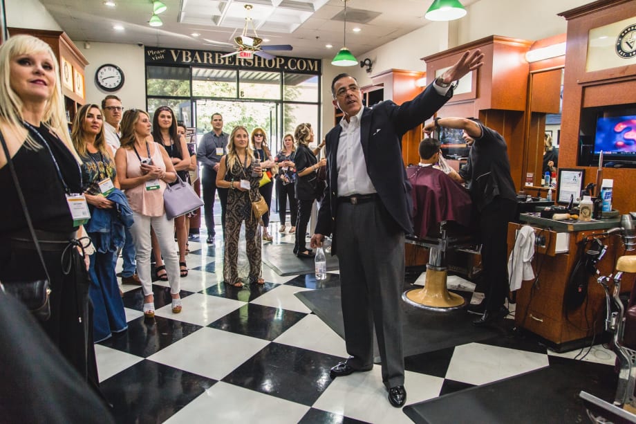 The Second Tour de ISBN Goes Behind the Scenes at V's Barbershops