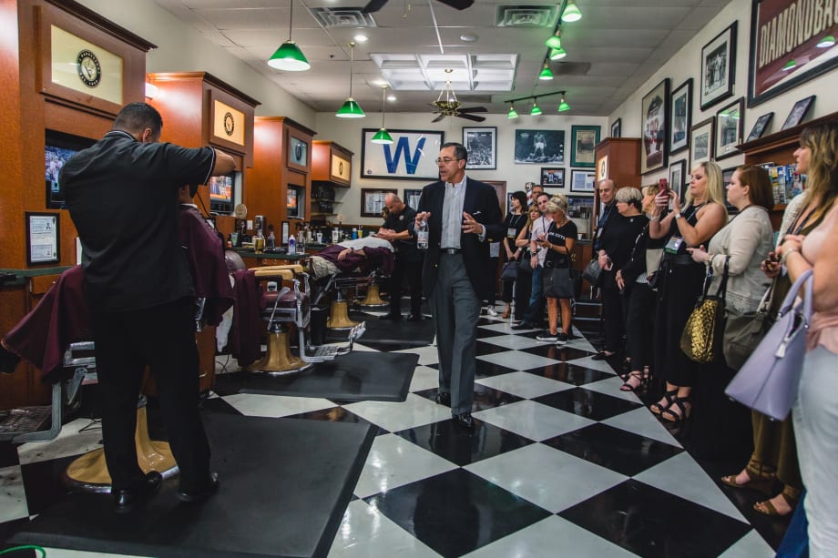 The Second Tour de ISBN Goes Behind the Scenes at V's Barbershops