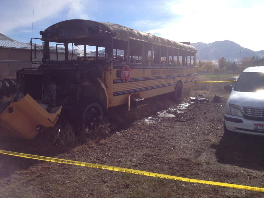 Idaho special-needs bus set on fire