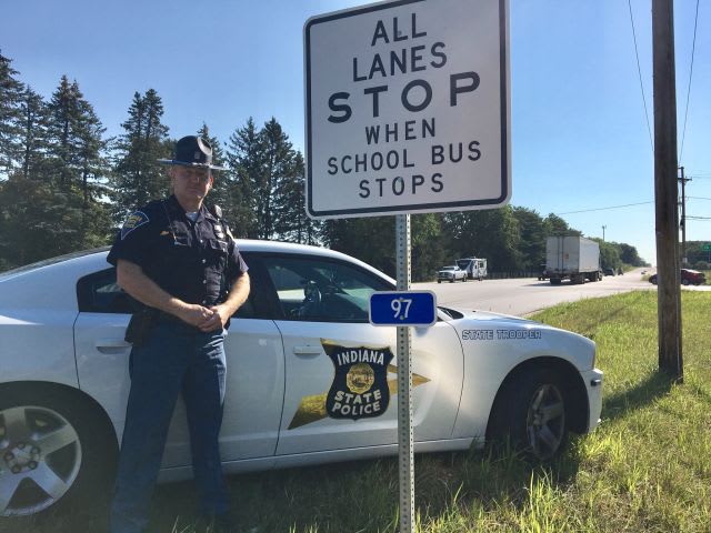 Indiana Trooper Pushes for School Bus Stop Signs