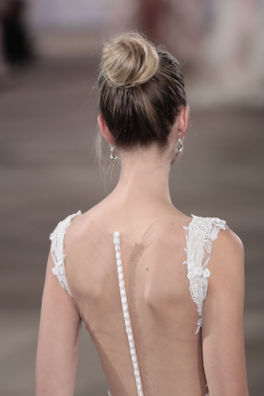 Carefree & Wispy Bridal Top-Buns at Ines Di Santo Couture Fall '17