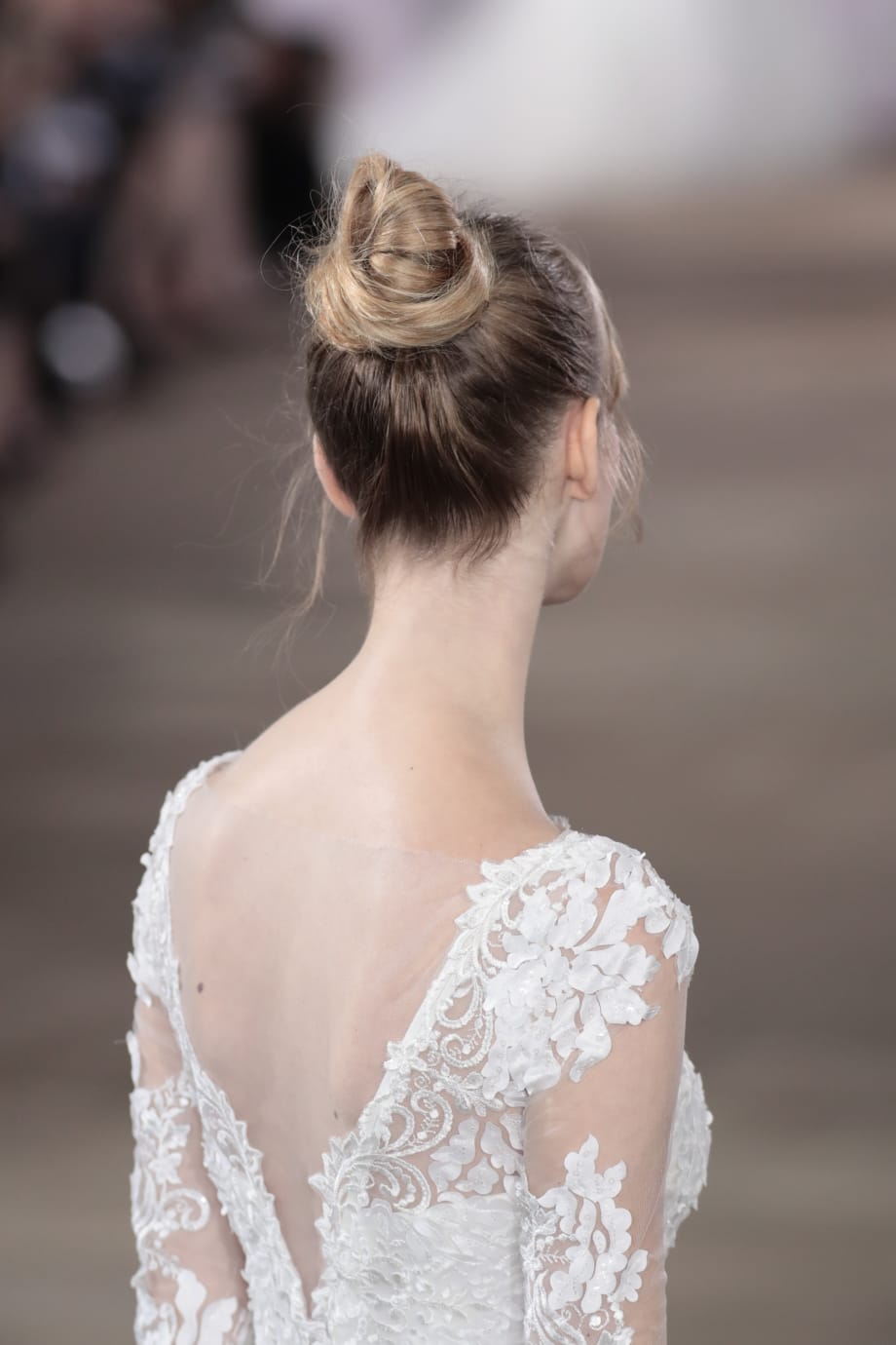 Carefree & Wispy Bridal Top-Buns at Ines Di Santo Couture Fall '17